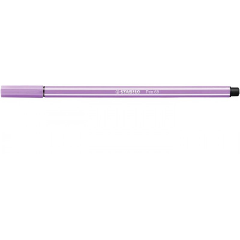 ROTULADOR PUNTA FIBRA MEDIA 1MM. PEN 68 LILA CLARO STABILO 68/59