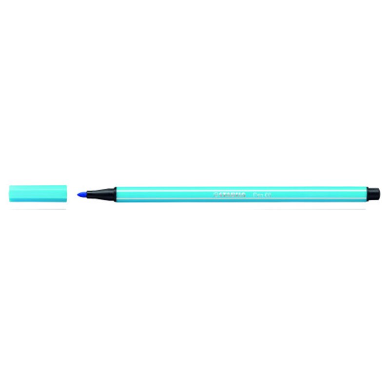 ROTULADOR PUNTA FIBRA MEDIA 1MM. PEN 68 AZUL CELESTE STABILO 68/57