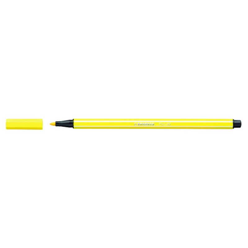 ROTULADOR PUNTA FIBRA MEDIA 1MM. PEN 68 AMARILLO LIMON STABILO 68/24