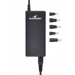 Bluestork PW-NB-90-ACER-DELL adaptador e inversor de corriente Interior 90 W Negro