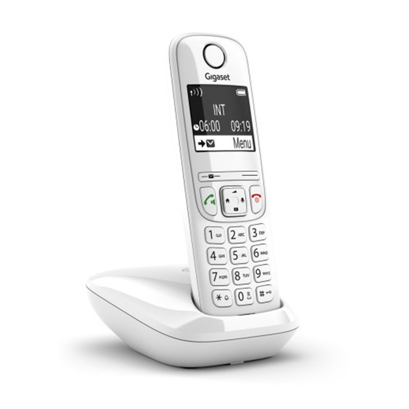 Gigaset AS690 Teléfono DECT/analógico Identificador de llamadas Blanco