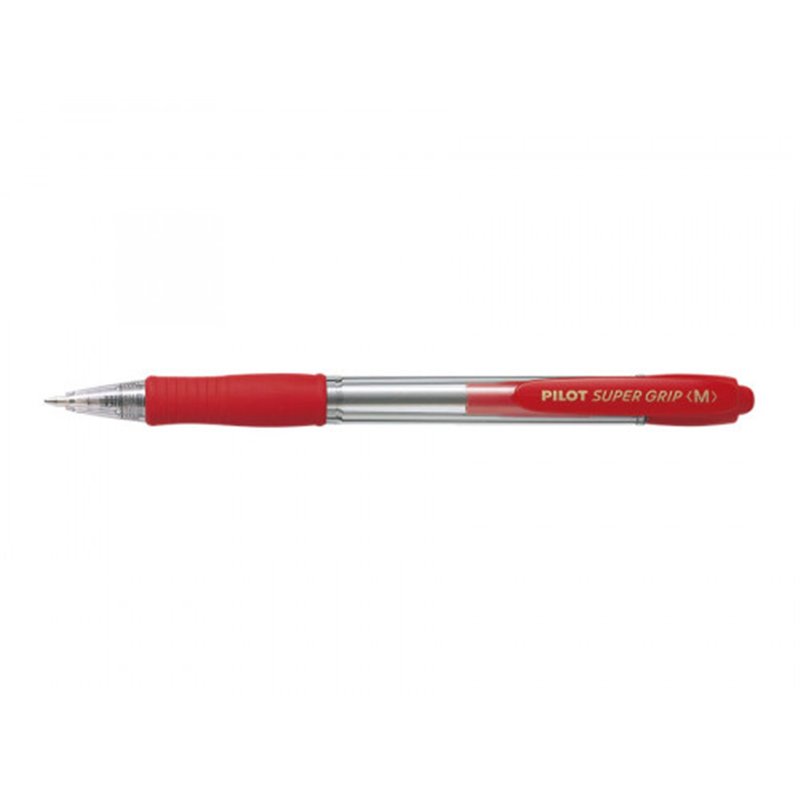 BOLIGRAFO RETRACTIL SUPERGRIP 1.0MM ROJO PILOT BPGP-10R-M-R