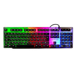 The G-Lab Keyz Neon teclado USB QWERTY Español Negro