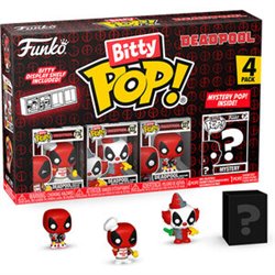 BLISTER 4 FIGURAS BITTY POP MARVEL DEADPOOL MASTER