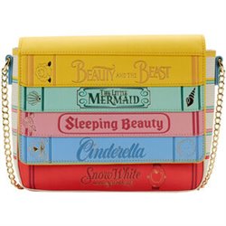 BOLSO BANDOLERA LIBROS CLASICOS PRINCESAS DISNEY LOUNGEFLY