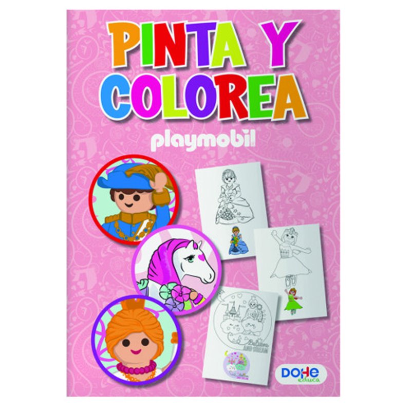 LIBROS DE COLOREAR A4 - PLAYMOBIL - MODELO PRINCESS DOHE 51736