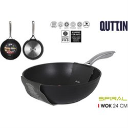 SARTEN WOK 24CM ALU.FORG.IND.SPIRAL QUTTIN