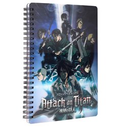 Cuaderno 3D Group Attack on Titans