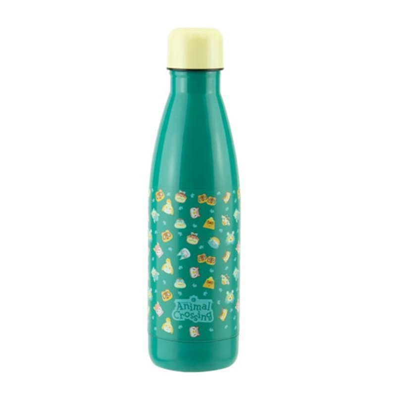 Paladone Animal Crossing Metal Water Bottle Uso diario 460 ml Acero inoxidable Color aguamarina