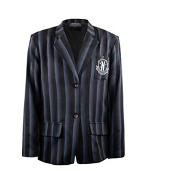 AMERICANA A RAYAS NEVERMORE ACADEMY NEGRO - GRANDE CINEREPLICAS CR1570L