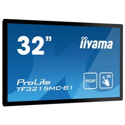 iiyama ProLite TF3215MC-B2 pantalla para PC 80 cm (31.5") 1920 x 1080 Pixeles Full HD LED Pantalla táctil Quiosco Negro