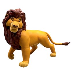 Figura Mufasa El Rey Leon Disney 8cm