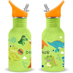 Cantimplora acero inoxidable Dino Raw Water Revolution 500ml