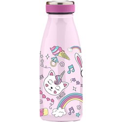 Botella Gatos Water Revolution 350ml termo