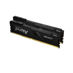 MEMORIA KINGSTON FURY BEAST BLACK DDR4 32GB (KIT 2) 3733MHZ  CL19   1GX8   - KF437C19BB1K2/32