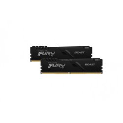 MEMORIA KINGSTON FURY BEAST BLACK DDR4 64GB (KIT 2) 2666MHZ  CL16     - KF426C16BBK2/64