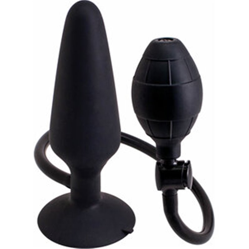 BUTT PLUG HINCHABLE L - NEGRO