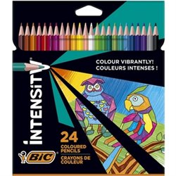 ESTUCHE 24 LÁPICES COLORES BIC INTENSITY