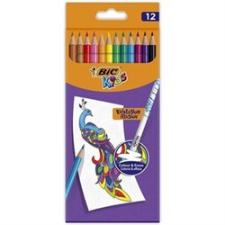 EST. 12LÁPICES BIC COLORES BORRABLE