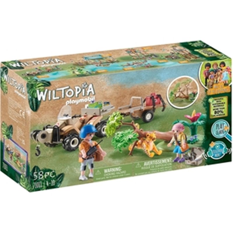 PLAYMOBIL WILTOPIA QUAD RESCATE DE ANIMALES