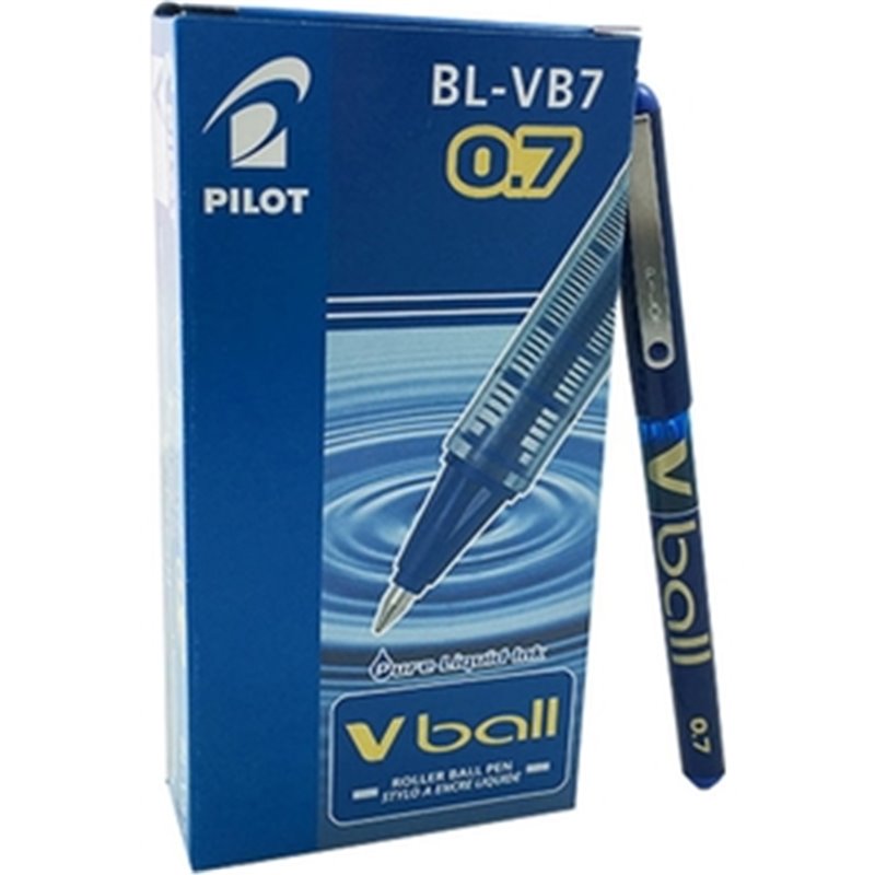 PACK 12 ROTULADOR PILOT VBALL 07 AZUL