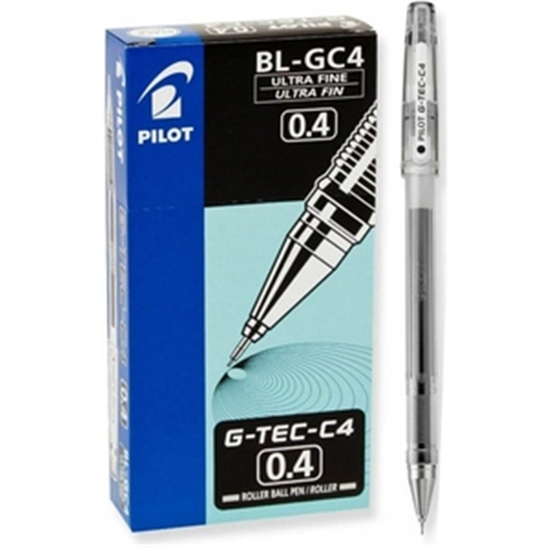 PACK 12 ROTULADOR PILOT G-TEC C4 NEGRO