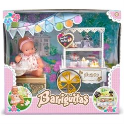 BARRIGUITAS MUÑECO+CARRITO DE MERIENDAS