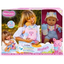 NENUCO MUÑECO DE PASEO CON MATEO 35 CM