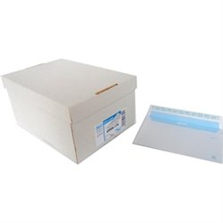 CAJA 500 SOBRES 90 GR BLANCO 120X176 CON TIRA