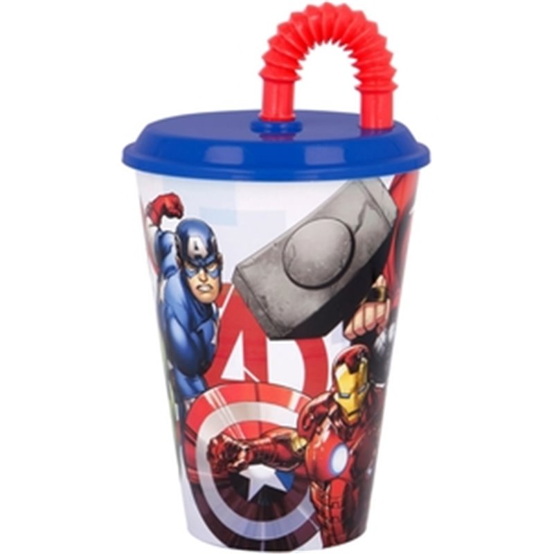 AVENGERS VASO PAJITA 430 ML