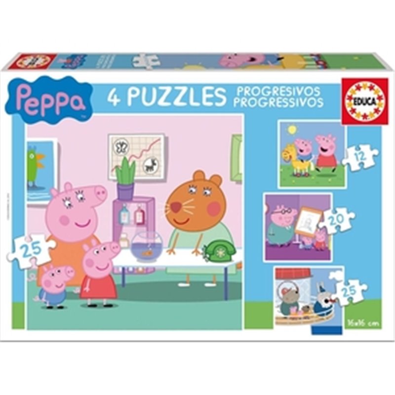 PEPPA PIG PUZZLE PROGRESIVO12-16-20-25PZ