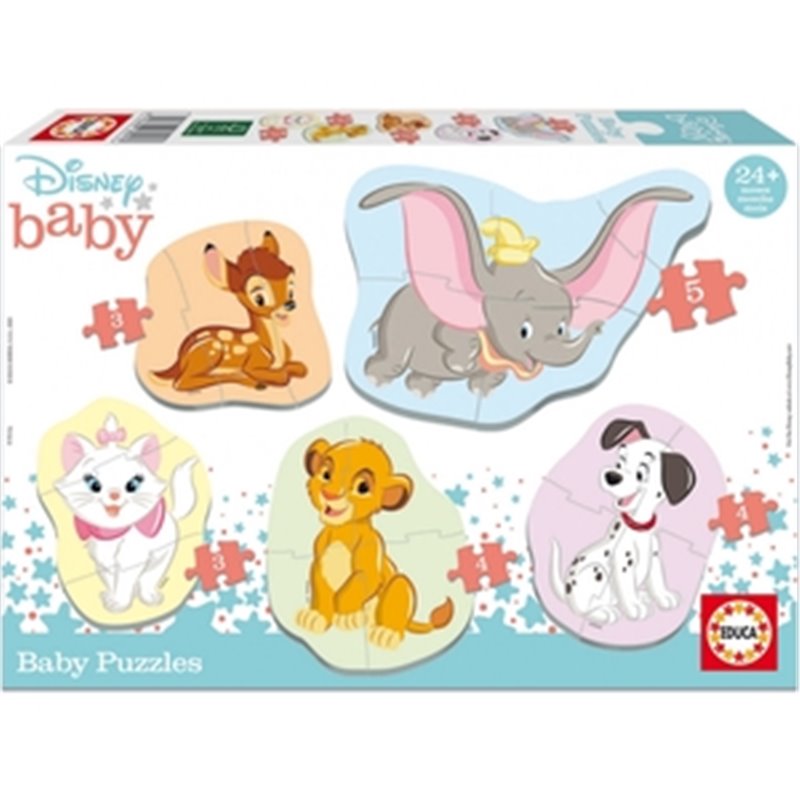 DISNEY PUZZLE BABY ANIMALES 24M