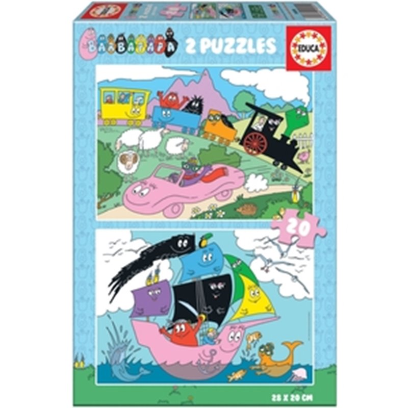 BARBAPAPÁ PUZZLE DOBLE 2X20