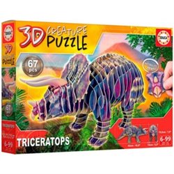 PUZZLE 3D TRICERATOPS EDUCA