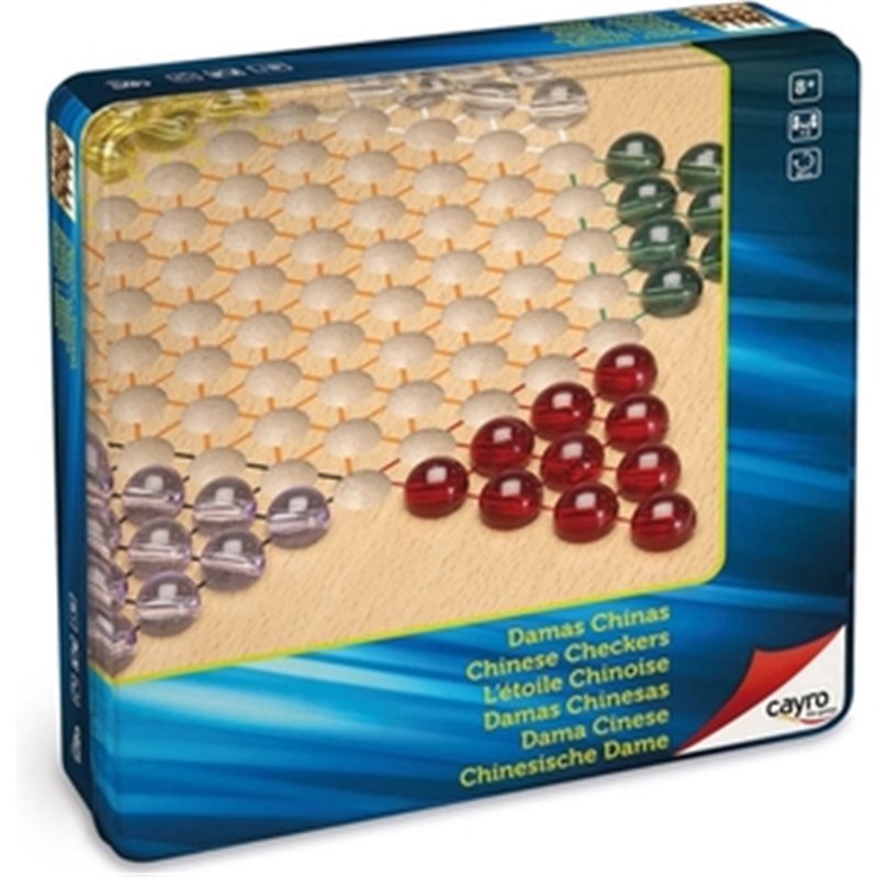 JUEGO DAMAS CHINES LUXE CAJA METAL +8 AÑOS