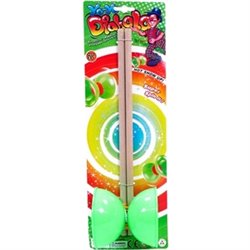 DIABOLO PALO MADERA 30 CM 2 COLORES