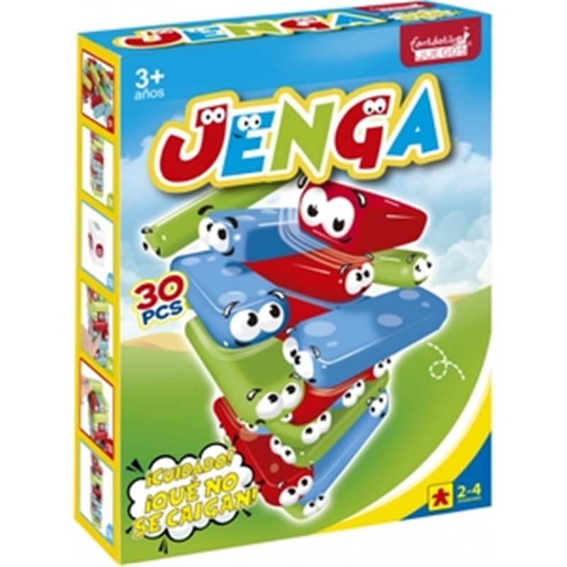 JUEGO JENGA OJITOS 30 PZ 26X19