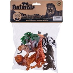 SET 6 ANIMALES SELVA +ACCES.16CM