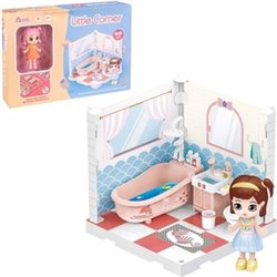 MINIMUÑECA + PLAYSET Y ACCESORIOS BAÑO