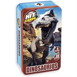 CARTAS EDUCATIVAS DINOSAURIOS CAJA METAL