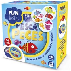 JUEGO CARTAS CAJA METAL PESCA PECES