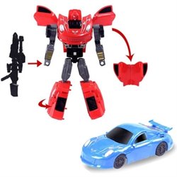 TRANSFORMER ROBOT - COCHE 2 COLORES. CAJA 18X5X26