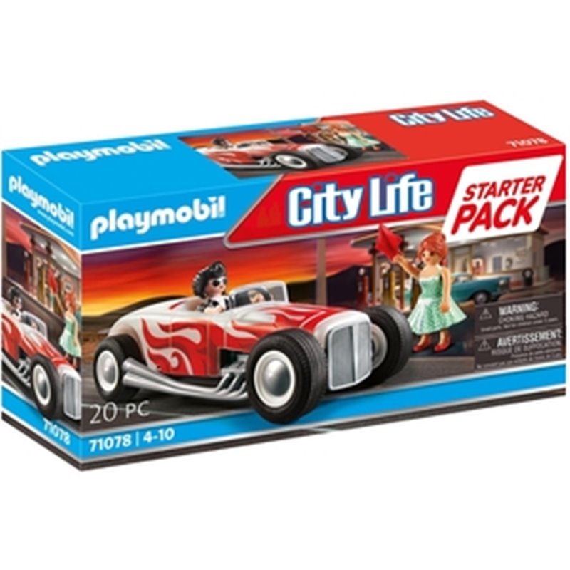 PLAYMOBIL CITY LIFE STARTER PACK HOT ROD