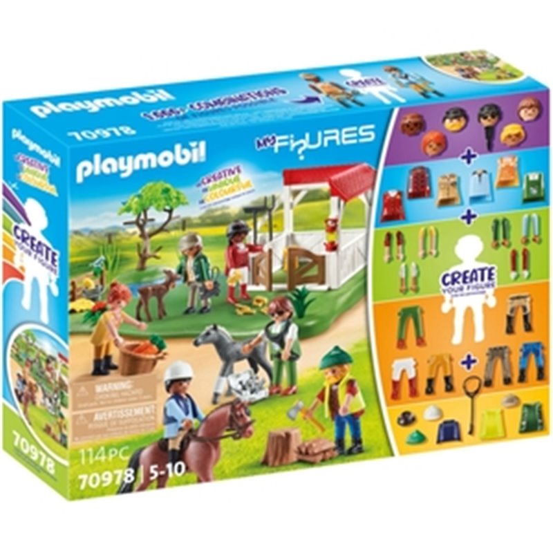 PLAYMOBIL MY FIGURES CREATIV RANCHO DE CABALLOS