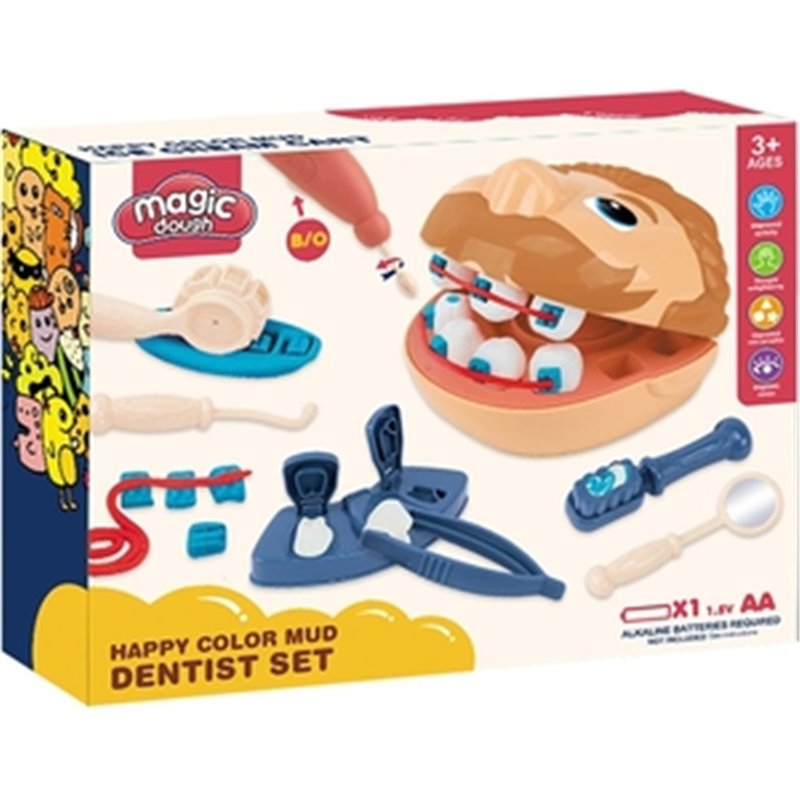 SET PLASTILINA DENTISTA CON ACCESORIOS