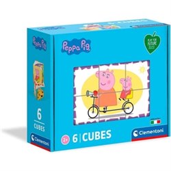 PEPPA PIG ROMPECABEZAS 6 CUBOS ECO