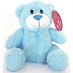 PELUCHE OSO 15 CM - AZUL