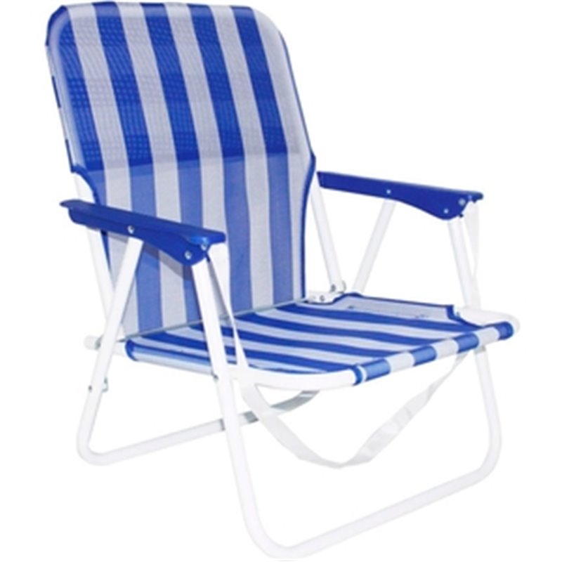 SILLA PLAYERA FIJA CON BRAZOS 55X38X64 CM