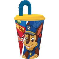 PATRULLA CANINA VASO PAJITA 430 ML