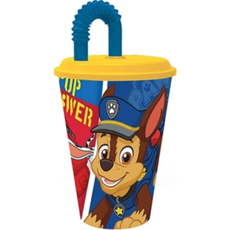 PATRULLA CANINA VASO PAJITA 430 ML